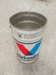 Bidón metálico 25 L VALVOLINE | ⦵ 30 x h 46 cm