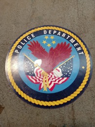 Distintivo imantado POLICE DEPARTAMENT EE.UU | ⦵ 30 cm