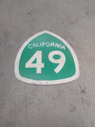 Cartel madera CALIFORNIA | 33 x h 34 cm