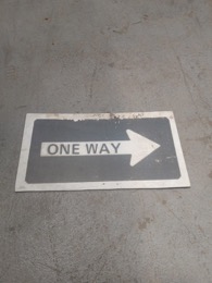 Cartel ONE WAY | 45 x 24 cm 