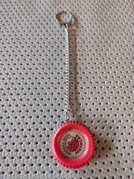 LLavero metálico neumático rojo TALLERES Matacàs | 4 x h 17 cm.